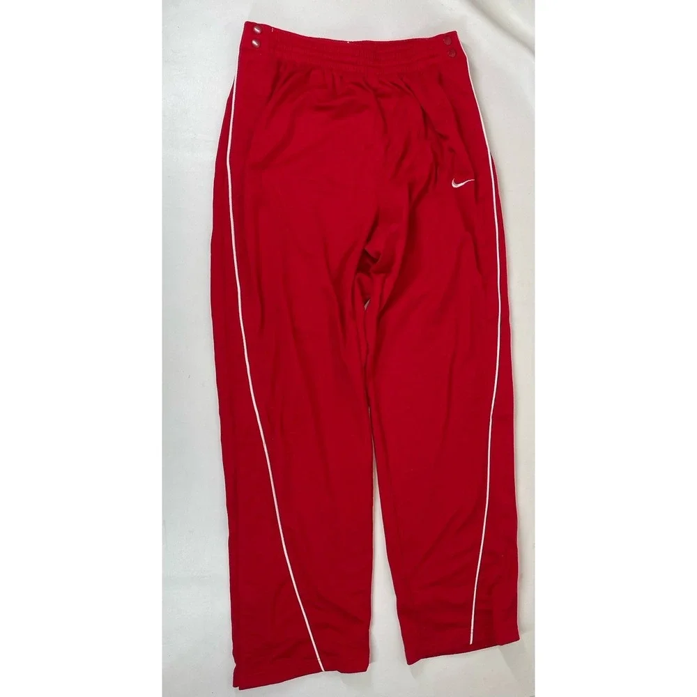 Nike Tearaway Basketball Warm Up Pants Red Mens Size LT Vintage